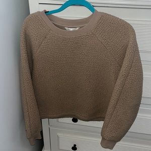 Fleece tan shirt from Banana Republic